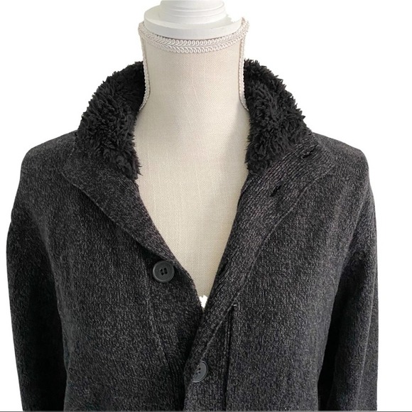 Oscar de la Renta Gray button down cardigan size S - Picture 8 of 11